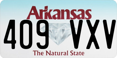 AR license plate 409VXV