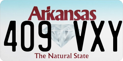AR license plate 409VXY
