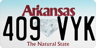 AR license plate 409VYK