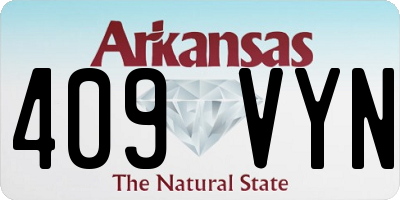 AR license plate 409VYN