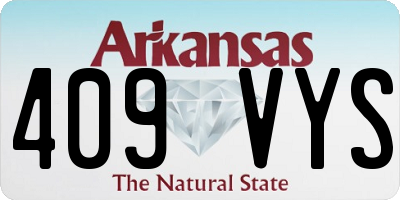 AR license plate 409VYS