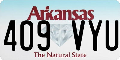 AR license plate 409VYU