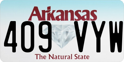 AR license plate 409VYW