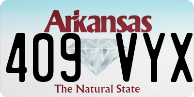 AR license plate 409VYX