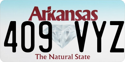 AR license plate 409VYZ