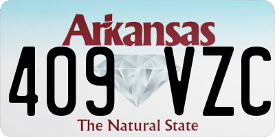 AR license plate 409VZC