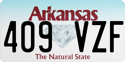 AR license plate 409VZF