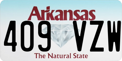 AR license plate 409VZW