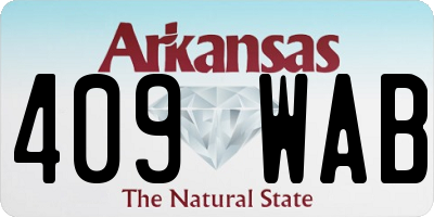 AR license plate 409WAB