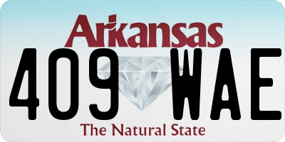 AR license plate 409WAE