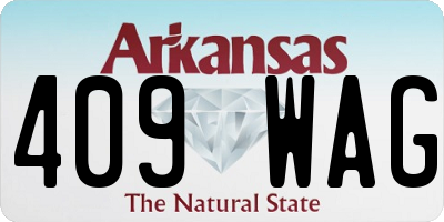 AR license plate 409WAG