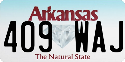 AR license plate 409WAJ