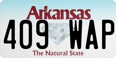 AR license plate 409WAP