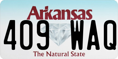 AR license plate 409WAQ