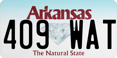 AR license plate 409WAT