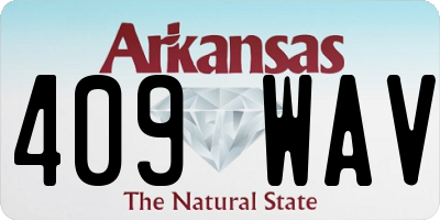AR license plate 409WAV