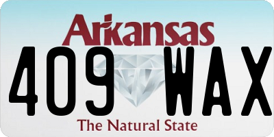 AR license plate 409WAX