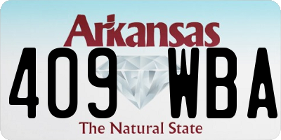 AR license plate 409WBA