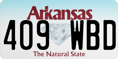 AR license plate 409WBD