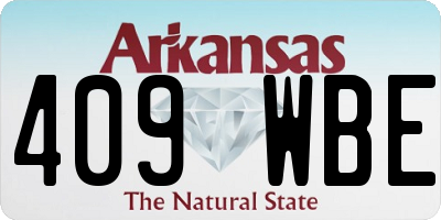 AR license plate 409WBE