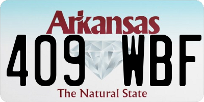 AR license plate 409WBF