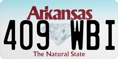AR license plate 409WBI