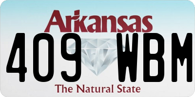 AR license plate 409WBM