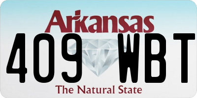 AR license plate 409WBT