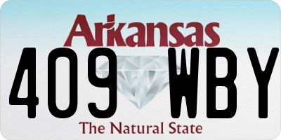 AR license plate 409WBY