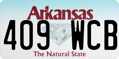 AR license plate 409WCB