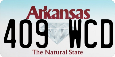 AR license plate 409WCD