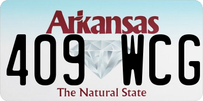 AR license plate 409WCG