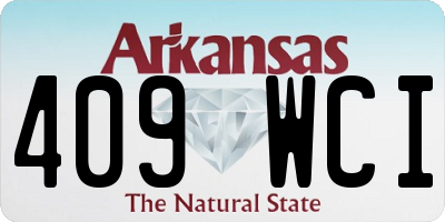 AR license plate 409WCI