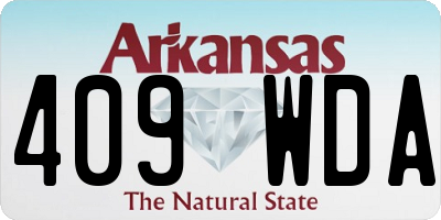 AR license plate 409WDA