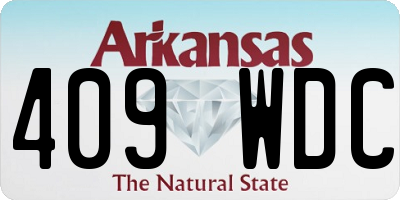 AR license plate 409WDC