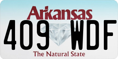AR license plate 409WDF