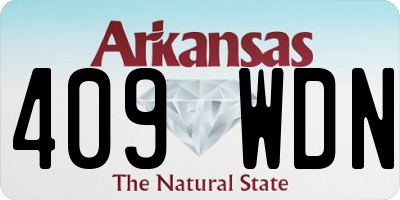 AR license plate 409WDN