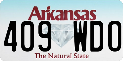 AR license plate 409WDO