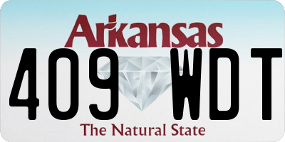 AR license plate 409WDT