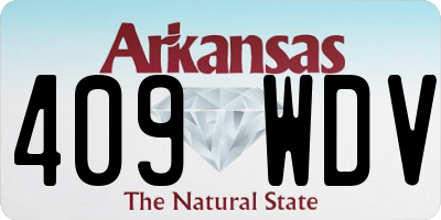 AR license plate 409WDV