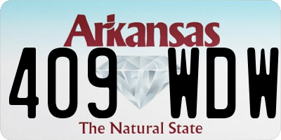 AR license plate 409WDW
