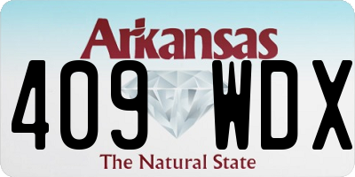 AR license plate 409WDX