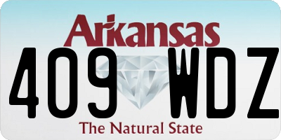 AR license plate 409WDZ