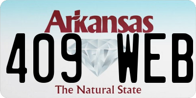 AR license plate 409WEB
