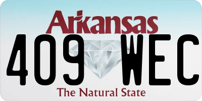AR license plate 409WEC