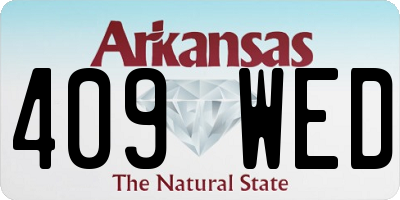 AR license plate 409WED