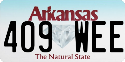 AR license plate 409WEE