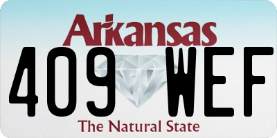 AR license plate 409WEF