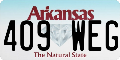 AR license plate 409WEG