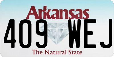 AR license plate 409WEJ